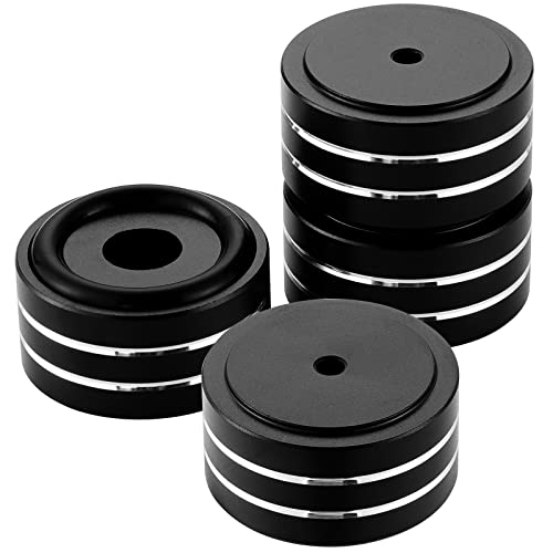 Moendergo Lautsprecher-Isolationsfüße, Stoßstangen, Aluminium, HiFi-Verstärker, Lautsprecher-Isolationsständer für Heimkino, Elektronik, Audio-Ausrüstung, 4 Stück Moendergo Lautsprecher-Isolationsfüße, Stoßstangen, Aluminium, HiFi-Verstärker, Lautsprecher-Isolationsständer für Heimkino, Elektronik, Audio-Ausrüstung, 4 Stück von Moendergo