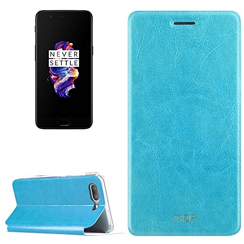 OnePlus 5 Handyhülle Flip Cover, Farbe: blau, Stützfunktion für TV Nutzung, Magnesium-Schild für erhöhten Schutz OnePlus 5 Handyhülle Flip Cover, Farbe: blau, Stützfunktion für TV Nutzung, Magnesium-Schild für erhöhten Schutz von Mofi
