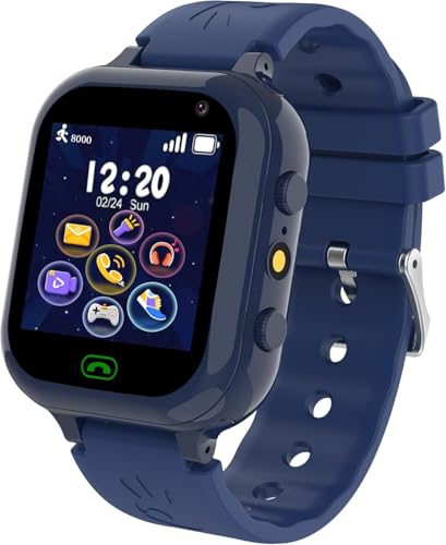 Moikmlih Kinder Smartwatch, Smartwatch Kinder mit Telefon SIM SMS 25 Spiel SOS Kamera Wecker Musik Schrittzähler Fackel Zähler Schreiber, Kinderuhr für Jungen Mädchen 4-12 Jahre Student Geschenk Moikmlih Kinder Smartwatch, Smartwatch Kinder mit Telefon SIM SMS 25 Spiel SOS Kamera Wecker Musik Schrittzähler Fackel Zähler Schreiber, Kinderuhr für Jungen Mädchen 4-12 Jahre Student Geschenk von Moikmlih