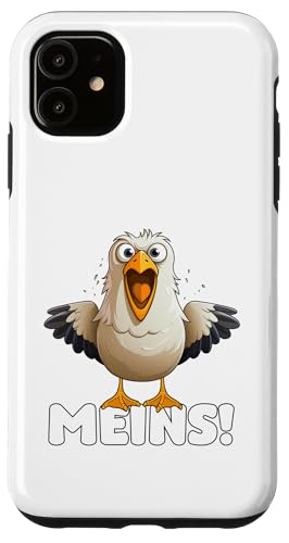 Lustige Möwe, witziger Spruch – "Meins!", Meer Küste Strand Hülle für iPhone 11 von Moin! – Waterkant Design by Media Senses