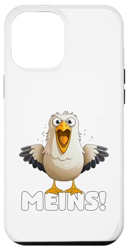 Lustige Möwe, witziger Spruch – "Meins!", Meer Küste Strand Hülle für iPhone 12 Pro Max von Moin! – Waterkant Design by Media Senses
