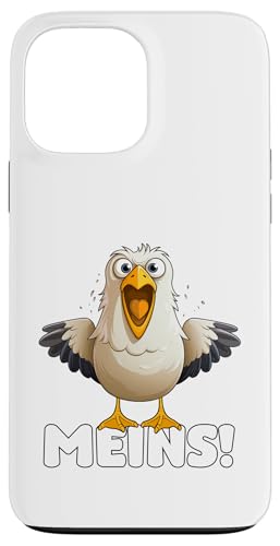 Lustige Möwe, witziger Spruch – "Meins!", Meer Küste Strand Hülle für iPhone 13 Pro Max von Moin! – Waterkant Design by Media Senses