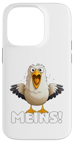 Lustige Möwe, witziger Spruch – "Meins!", Meer Küste Strand Hülle für iPhone 14 Pro Lustige Möwe, witziger Spruch – "Meins!", Meer Küste Strand Hülle für iPhone 14 Pro von Moin! – Waterkant Design by Media Senses