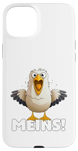 Lustige Möwe, witziger Spruch – "Meins!", Meer Küste Strand Hülle für iPhone 15 Plus Lustige Möwe, witziger Spruch – "Meins!", Meer Küste Strand Hülle für iPhone 15 Plus von Moin! – Waterkant Design by Media Senses
