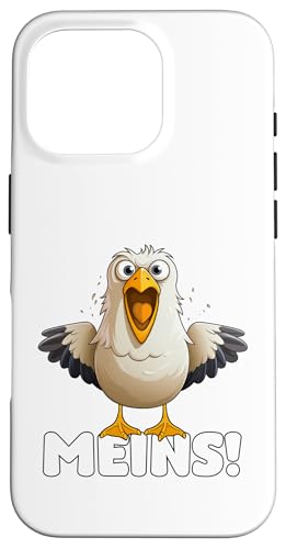 Lustige Möwe, witziger Spruch – "Meins!", Meer Küste Strand Hülle für iPhone 16 Pro Lustige Möwe, witziger Spruch – "Meins!", Meer Küste Strand Hülle für iPhone 16 Pro von Moin! – Waterkant Design by Media Senses