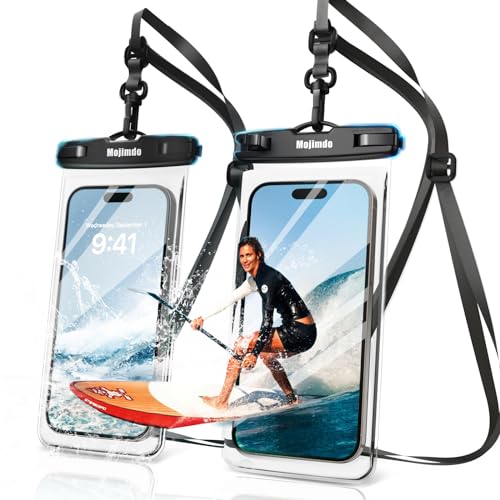Mojimdo 8,0" Große wasserdichte Handyhülle - IPX8 Unterwasser Handytasche | Urlaub Must Haves | Wasserfeste Hülle für Tauchen Schwimmen für iPhone 15 14 13 12 Pro Max Samsung S23 S22-2er Pack Mojimdo 8,0" Große wasserdichte Handyhülle - IPX8 Unterwasser Handytasche | Urlaub Must Haves | Wasserfeste Hülle für Tauchen Schwimmen für iPhone 15 14 13 12 Pro Max Samsung S23 S22-2er Pack von Mojimdo