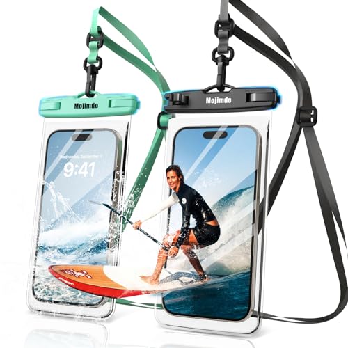 Mojimdo 8,0" Große wasserdichte Handyhülle - IPX8 Unterwasser Handytasche | Urlaub Must Haves | Wasserfeste Hülle für Tauchen Schwimmen für iPhone 15 14 13 12 Pro Max Samsung S23 S22-2er Pack Mojimdo 8,0" Große wasserdichte Handyhülle - IPX8 Unterwasser Handytasche | Urlaub Must Haves | Wasserfeste Hülle für Tauchen Schwimmen für iPhone 15 14 13 12 Pro Max Samsung S23 S22-2er Pack von Mojimdo