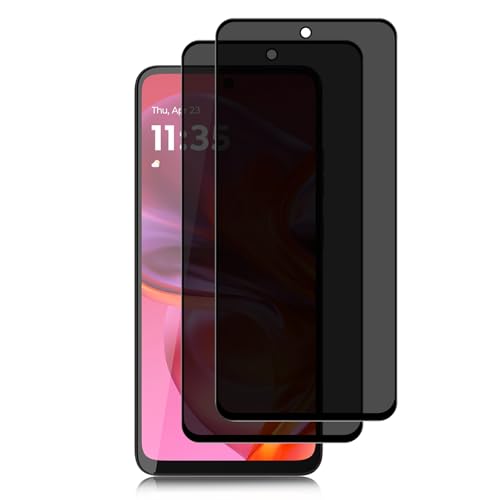 MokaZii 2 Stück Sichtschutz Kompatibel mit Motorola Moto G05 Panzerglas, Frei von Kratzern, 9H Härte Privacy Schutzglas,Kratzfest Displayschutzfolie, Hohe Empfindlichkeit für Moto G05 MokaZii 2 Stück Sichtschutz Kompatibel mit Motorola Moto G05 Panzerglas, Frei von Kratzern, 9H Härte Privacy Schutzglas,Kratzfest Displayschutzfolie, Hohe Empfindlichkeit für Moto G05 von MokaZii
