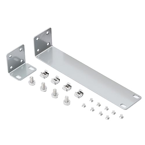 MokerLink 1U Rack Mount Kit Kompatibel für Ubiquiti Switches, Rackmount Ears für EdgeSwitch ES-8-150W Switch 8 Port und für US-8-150W UniFi Switch 8 Port von MokerLink