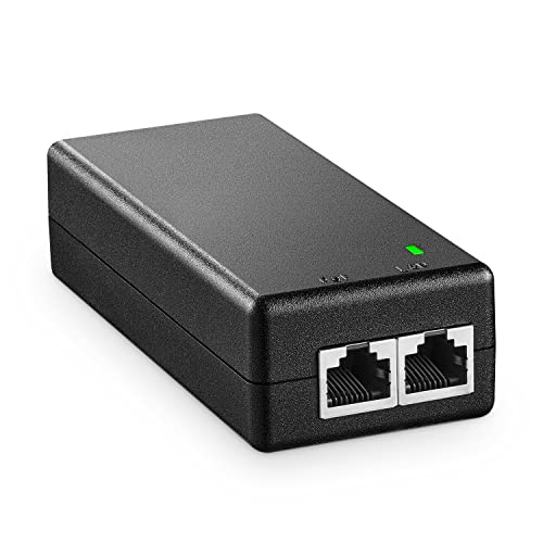 MokerLink Gigabit PoE Injector, 802.3af/at 30W, 10/100/1000Mbps Ethernet, Plug & Play, Nicht-PoE zu PoE Adapter, Entfernung bis zu 100 Meter (328 ft.) von MokerLink