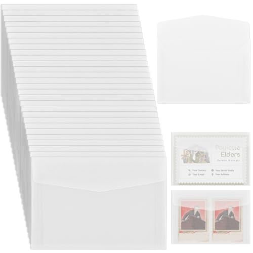 Molain 100 Stück Transparente Briefumschläge, 3,9 x 2,7 Zoll Briefumschläge, Umschläge für Samen Münzsammeln Lotterie Ticket Stempel Karte Mini Fenster Umschläge für Liebesbrief Einladungen Grußkarte Molain 100 Stück Transparente Briefumschläge, 3,9 x 2,7 Zoll Briefumschläge, Umschläge für Samen Münzsammeln Lotterie Ticket Stempel Karte Mini Fenster Umschläge für Liebesbrief Einladungen Grußkarte von Molain