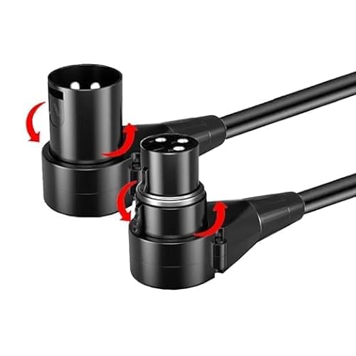 Molan XLR-auf-XLR-Kabel, XLR-Mikrofonkabel, sauerstofffreies Kupfer (OFC) XLR-Stecker auf Buchse, Mikrofonkabel, XLR-Lautsprecherkabel, wirklich geschirmter Drahtkern mit hoher Qualität. (1, Stil F, von Molan