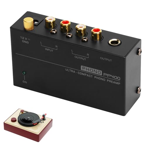 Molbory Phono Vorverstärker: Vorverstärker für Plattenspieler RCA Input & Output, Phono Vorverstärker Plattenspieler M/M mit 12V Netzschalter, Ultra-Kompakter Vorverstärker mit Lautstärkeregler Molbory Phono Vorverstärker: Vorverstärker für Plattenspieler RCA Input & Output, Phono Vorverstärker Plattenspieler M/M mit 12V Netzschalter, Ultra-Kompakter Vorverstärker mit Lautstärkeregler von Molbory