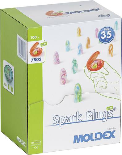 Moldex 780201 SPARK PLUGS Gehörschutzstöpsel 35 dB einweg EN 352-2 200 Paar von Moldex
