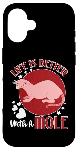 Maulwürfe: Mit einem Maulwurf ist das Leben besser Hülle für iPhone 16 Maulwürfe: Mit einem Maulwurf ist das Leben besser Hülle für iPhone 16 von Mole Mammal And Talpidae Designs For Kids