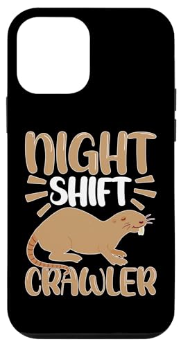 Maulwürfe: Night Shift Crawler Hülle für iPhone 12 mini von Mole Mammal And Talpidae Designs For Kids