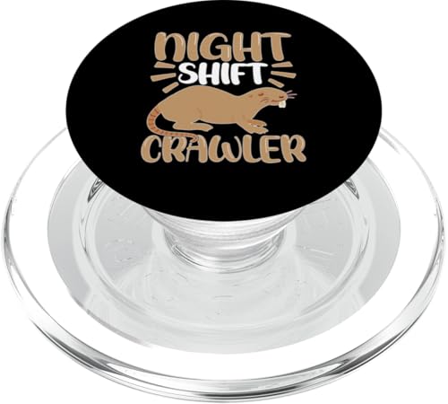 Maulwürfe: Night Shift Crawler PopSockets PopGrip für MagSafe von Mole Mammal And Talpidae Designs For Kids