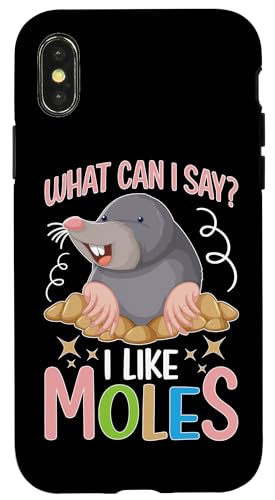 Maulwürfe: Was kann ich sagen? Ich mag Maulwürfe Hülle für iPhone X/XS Maulwürfe: Was kann ich sagen? Ich mag Maulwürfe Hülle für iPhone X/XS von Mole Mammal And Talpidae Designs For Kids