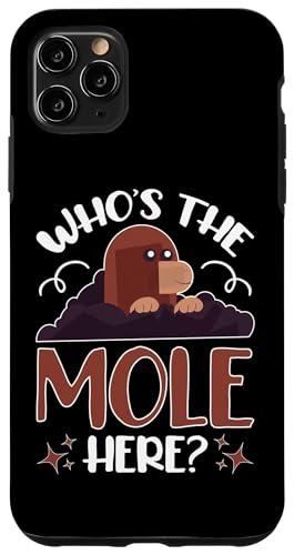 Maulwürfe: Wer ist der Maulwurf hier? Hülle für iPhone 11 Pro Max Maulwürfe: Wer ist der Maulwurf hier? Hülle für iPhone 11 Pro Max von Mole Mammal And Talpidae Designs For Kids
