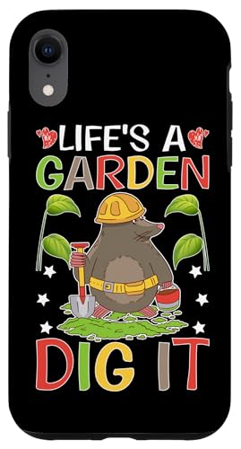 Moles: Das Leben ist ein Garten - Grabe es aus Hülle für iPhone XR Moles: Das Leben ist ein Garten - Grabe es aus Hülle für iPhone XR von Mole Mammal And Talpidae Designs For Kids