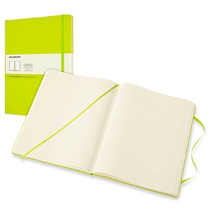 MOLESKINE Notizbuch Classic Collection fester Einband ca. DIN A4 blanko, hellgrün Hardcover 192 Seiten von Moleskine