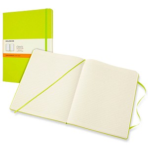 MOLESKINE Notizbuch Classic Collection fester Einband ca. DIN A4 liniert, hellgrün Hardcover 192 Seiten von Moleskine