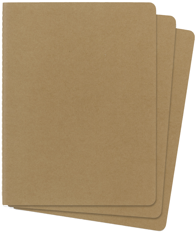 MOLESKINE Notizheft Cahier, XL, liniert, Karton, braun von Moleskine
