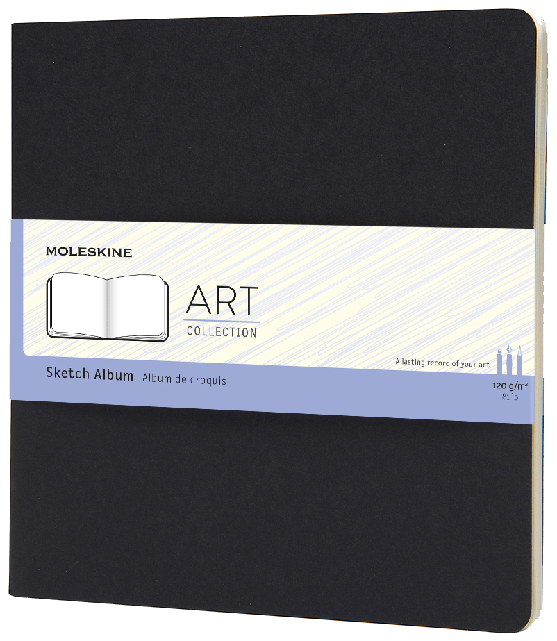 MOLESKINE Skizzenalbum, quadratisch, 120g/qm, Karton,schwarz MOLESKINE Skizzenalbum, quadratisch, 120g/qm, Karton,schwarz von Moleskine