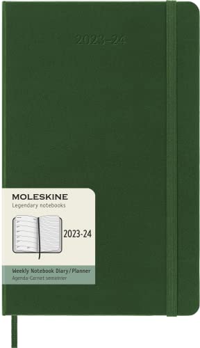 Moleskine 2023-2024 Weekly Planner, 18M, Large, Myrtle Green, Hard Cover (5 x 8.25) von Moleskine