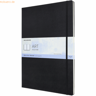 Moleskine Aquarell-Notizbuch A3 200g/qm 30 Blatt Hardcover schwarz von Moleskine