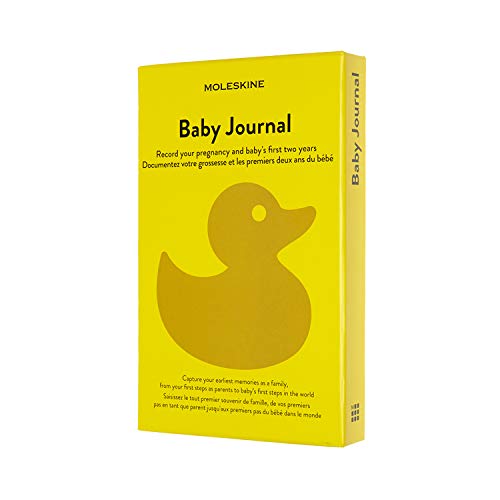 Moleskine - Baby Journal, Thema Notizbuch - Hardcover Notizbuch zum Annotieren und Erinnern der ersten zwei Jahre im Leben Ihres Kindes - Großes Format 13 x 21 cm - 400 Seiten von Moleskine