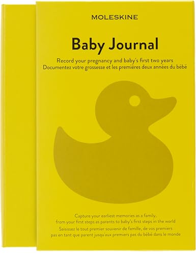 Moleskine - Baby Journal, Thema Notizbuch - Hardcover Notizbuch zum Annotieren und Erinnern der ersten zwei Jahre im Leben Ihres Kindes - Großes Format 13 x 21 cm - 400 Seiten von Moleskine