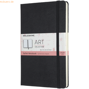 Moleskine Bullet Notizbuch Large A5 120g/qm 80 Blatt Punktraster Hardc von Moleskine