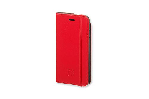 Moleskine Classic Booktype iPhone Hülle, Scarlet Red (Kompatibel mit iPhone 6+/6S+/7+/8+) von Moleskine