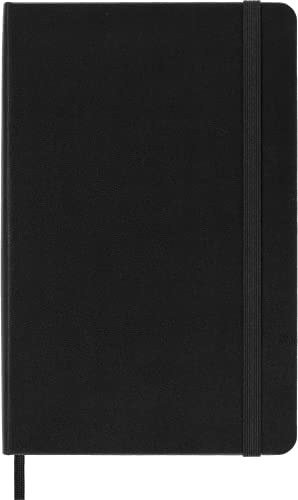 Moleskine Classic Plain Paper Notebook, Hard Cover and Elastic Closure Journal, Color Black, Size Medium 11.5 x 18 cm, 208 Pages von Moleskine