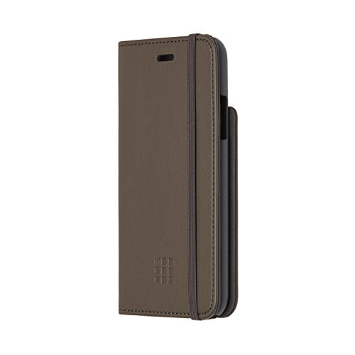 Moleskine - Flipcover Handyhülle für iPhone X - Schutzhülle für Smartphone - Mit XS Volant Journal für Notizen - Farbe Erdbraun von Moleskine