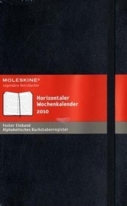 Moleskine Hard Cover Wochenkalender 2010 Horizontal von Moleskine