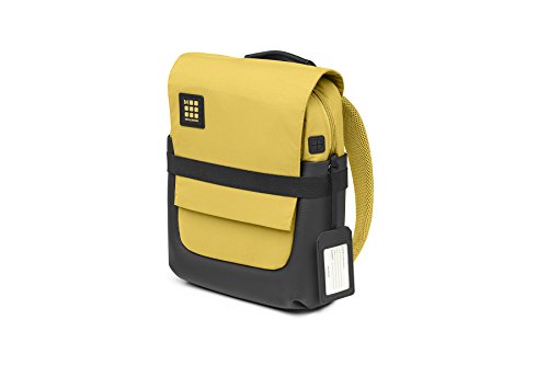 Moleskine ID Kollektion Professioneller wasserdichter Rucksack (Geräterucksack für Tablet, Laptop, PC, Notebook und iPad bis 15 Zoll, Maße 27 x 11 x 36 cm) bernsteingelb von Moleskine