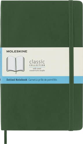 Moleskine - Klassisches gepunktetes Notizbuch - Weicher Schutz mit Gummiband - Myrtegrün - Größe 13 x 21 cm, 192 Seiten von Moleskine