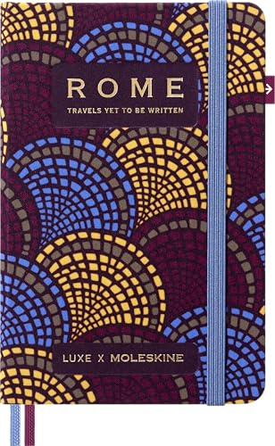 Moleskine LUXE Notizbuch Rome City mit ReiseInhalten, Fester Leinwandeinband und Elastische Schließung, Taschen Format 9 x 14 cm von Moleskine