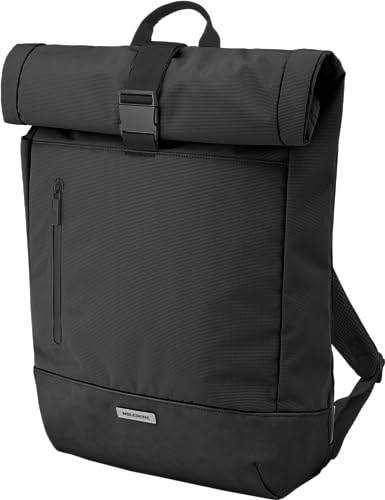 Moleskine Metro RollTop Rucksack, PC Rucksack Kompatibel mit Computer, Laptop, Notebook und iPad Bis zu 15 Zoll, Größe 38 x 15 x 50 cm, Schwarz, ET20FMTRBKBK von Moleskine