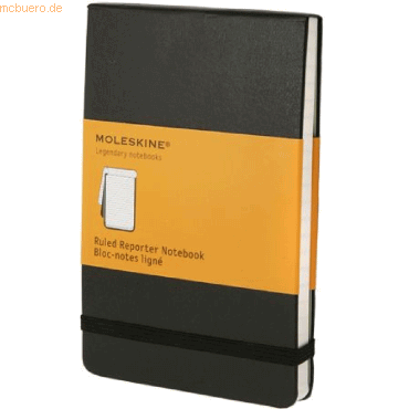 Moleskine Notizblock Reporter P A6 9x14cm liniert Hardcover schwarz Moleskine Notizblock Reporter P A6 9x14cm liniert Hardcover schwarz von Moleskine