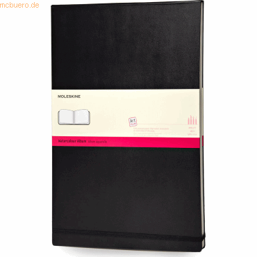 Moleskine Notizbuch Aquarellpapier A3 200g/qm 30 Blatt Hardcover schwa von Moleskine