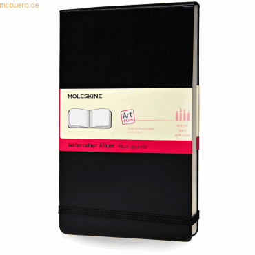 Moleskine Notizbuch Aquarellpapier Large A5 200g/qm 36 Blatt Hardcover Moleskine Notizbuch Aquarellpapier Large A5 200g/qm 36 Blatt Hardcover von Moleskine