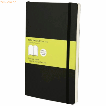 Moleskine Notizbuch L A5 13x21cm blanko Softcover schwarz Moleskine Notizbuch L A5 13x21cm blanko Softcover schwarz von Moleskine