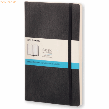 Moleskine Notizbuch Large A5 Punktraster Softcover schwarz von Moleskine