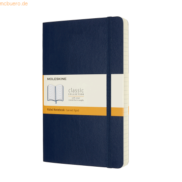 Moleskine Notizbuch Large A5 liniert 200 Blatt Softcover saphir Moleskine Notizbuch Large A5 liniert 200 Blatt Softcover saphir von Moleskine