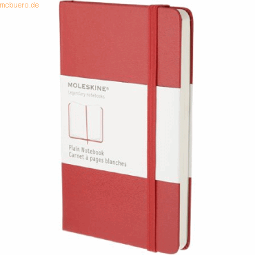 Moleskine Notizbuch P A6 9x14cm blanko Hardcover rot Moleskine Notizbuch P A6 9x14cm blanko Hardcover rot von Moleskine