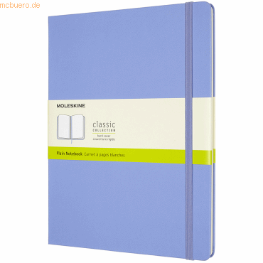 Moleskine Notizbuch XL 19x25cm blanko Hardcover 96 Blatt hortensienbla Moleskine Notizbuch XL 19x25cm blanko Hardcover 96 Blatt hortensienbla von Moleskine