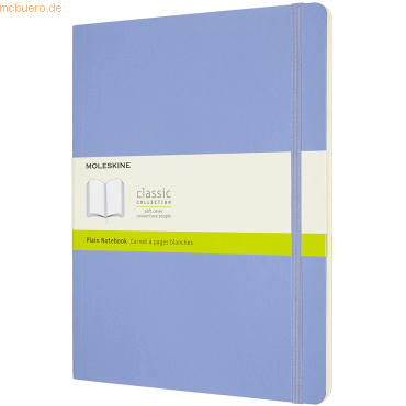 Moleskine Notizbuch XL 19x25cm blanko Softcover hortensienblau Moleskine Notizbuch XL 19x25cm blanko Softcover hortensienblau von Moleskine